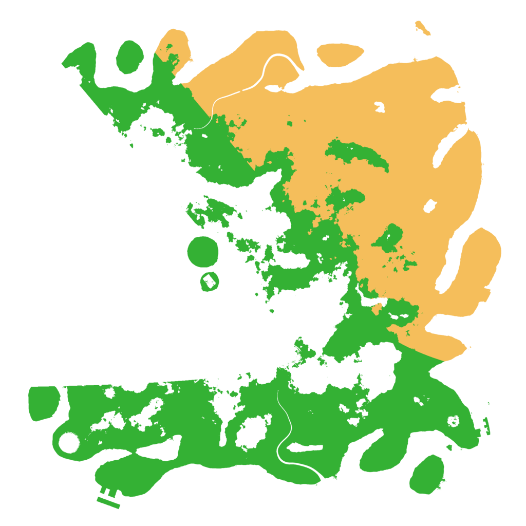 Biome Rust Map: Procedural Map, Size: 4500, Seed: 1241189336