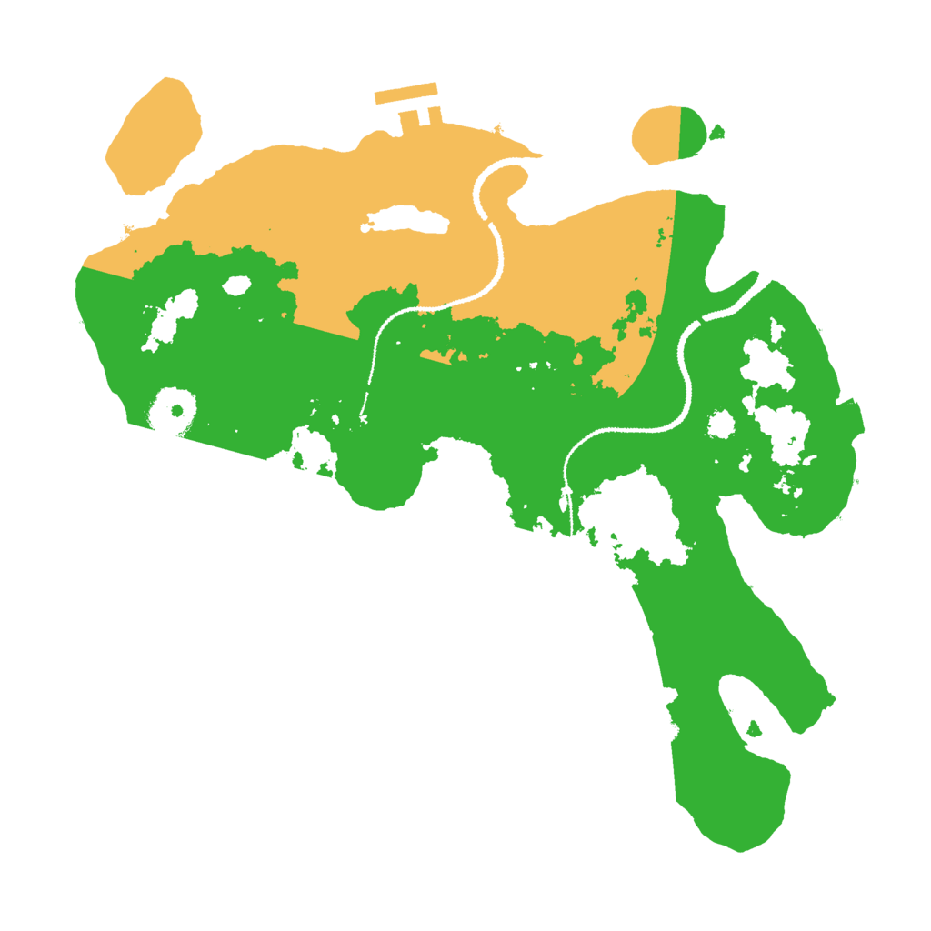 Biome Rust Map: Procedural Map, Size: 3000, Seed: 110752154