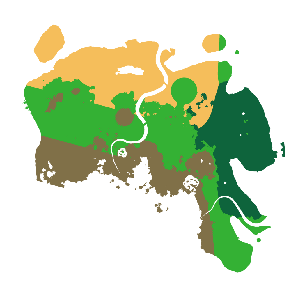 Biome Rust Map: Procedural Map, Size: 3000, Seed: 110752154