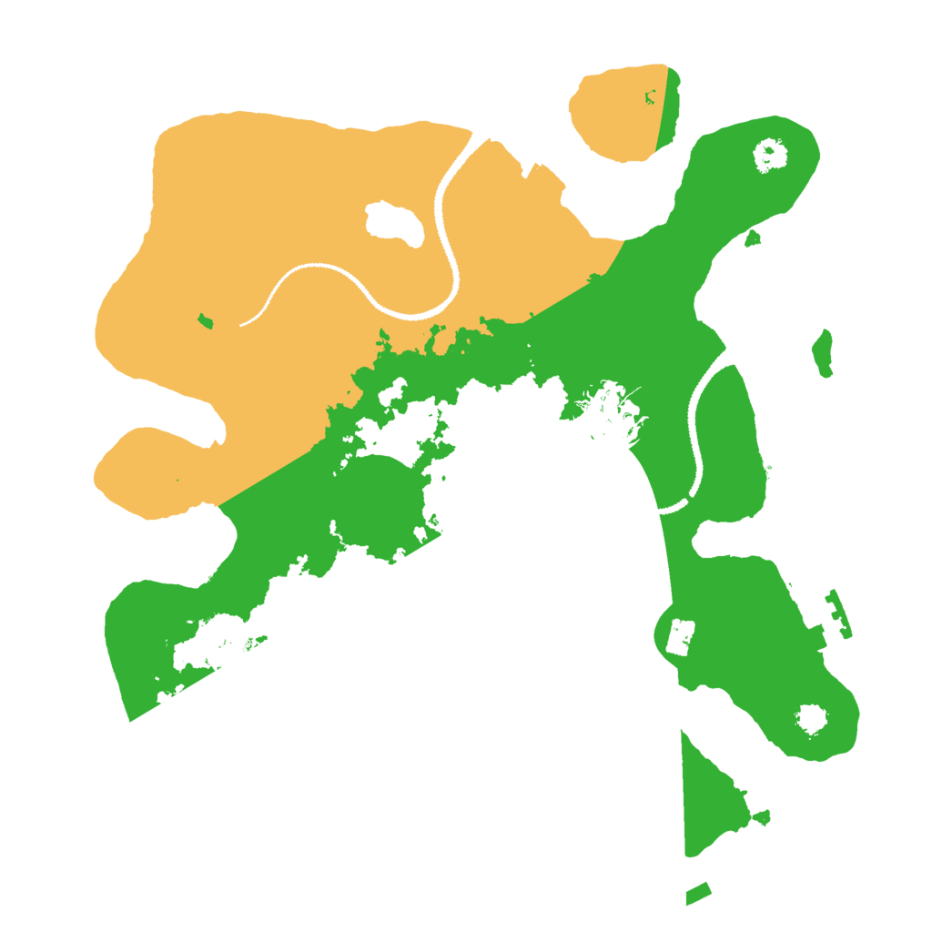 Biome Rust Map: Procedural Map, Size: 2800, Seed: 553421430