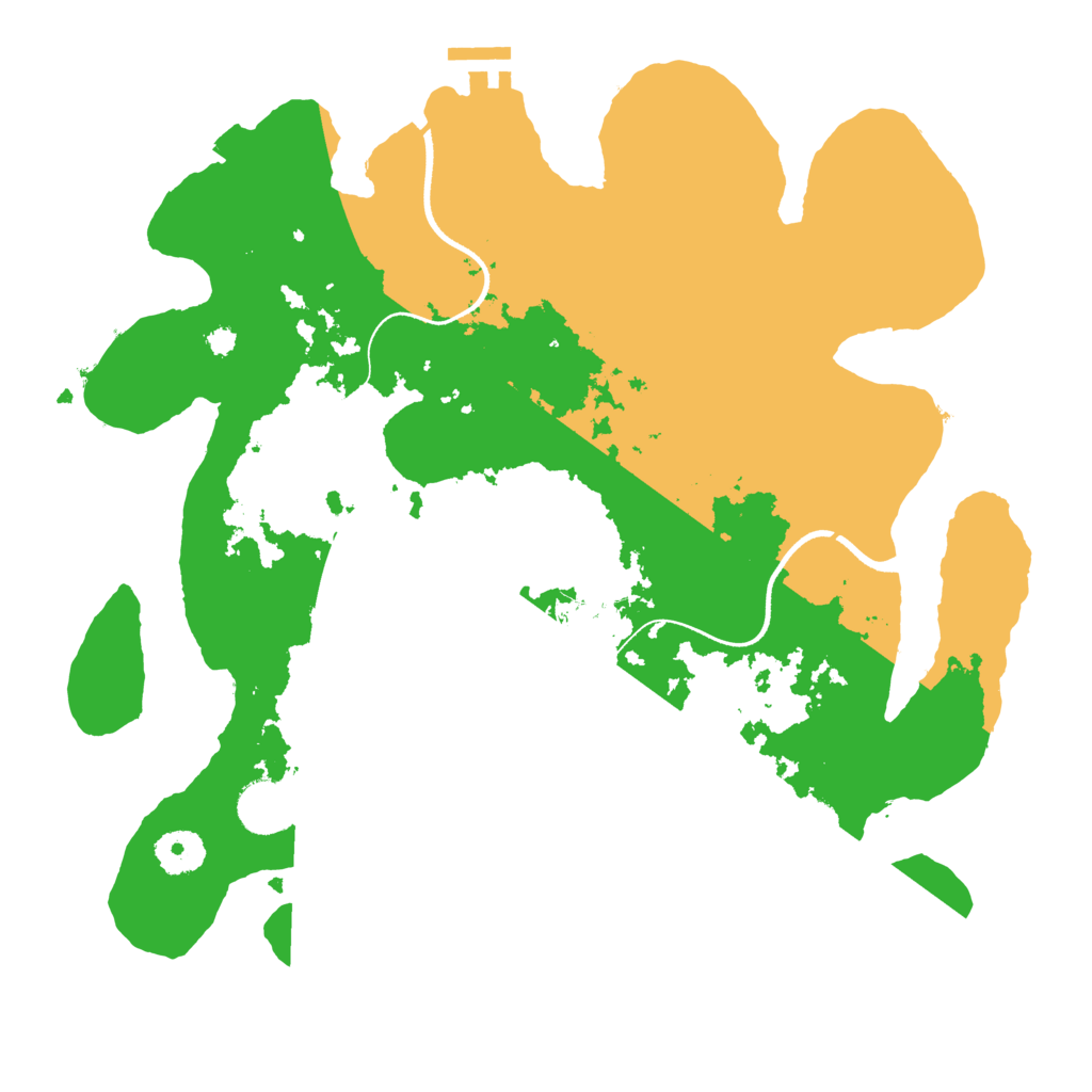 Biome Rust Map: Procedural Map, Size: 3500, Seed: 1328117129