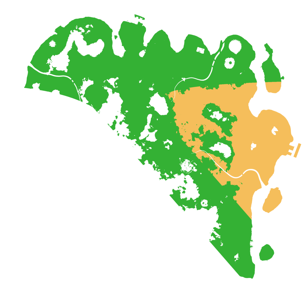 Biome Rust Map: Procedural Map, Size: 4250, Seed: 280042