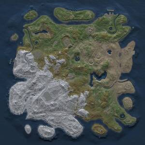 Thumbnail Rust Map: Procedural Map, Size: 4250, Seed: 281575942, 15 Monuments