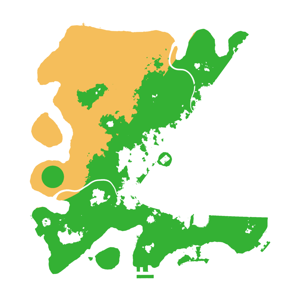 Biome Rust Map: Procedural Map, Size: 3500, Seed: 2006672080