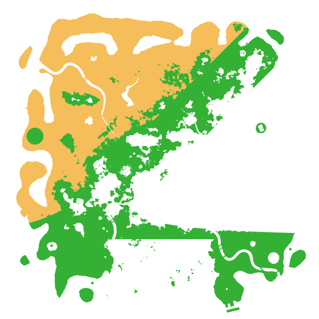 Biome Rust Map: Procedural Map, Size: 5000, Seed: 1912947701