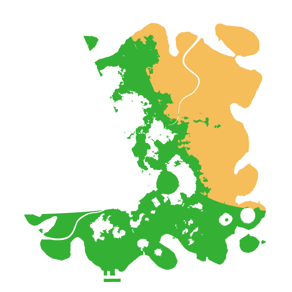 Biome Rust Map: Procedural Map, Size: 3500, Seed: 50776361