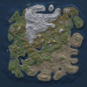 Thumbnail Rust Map: Procedural Map, Size: 4253, Seed: 1441820474, 17 Monuments