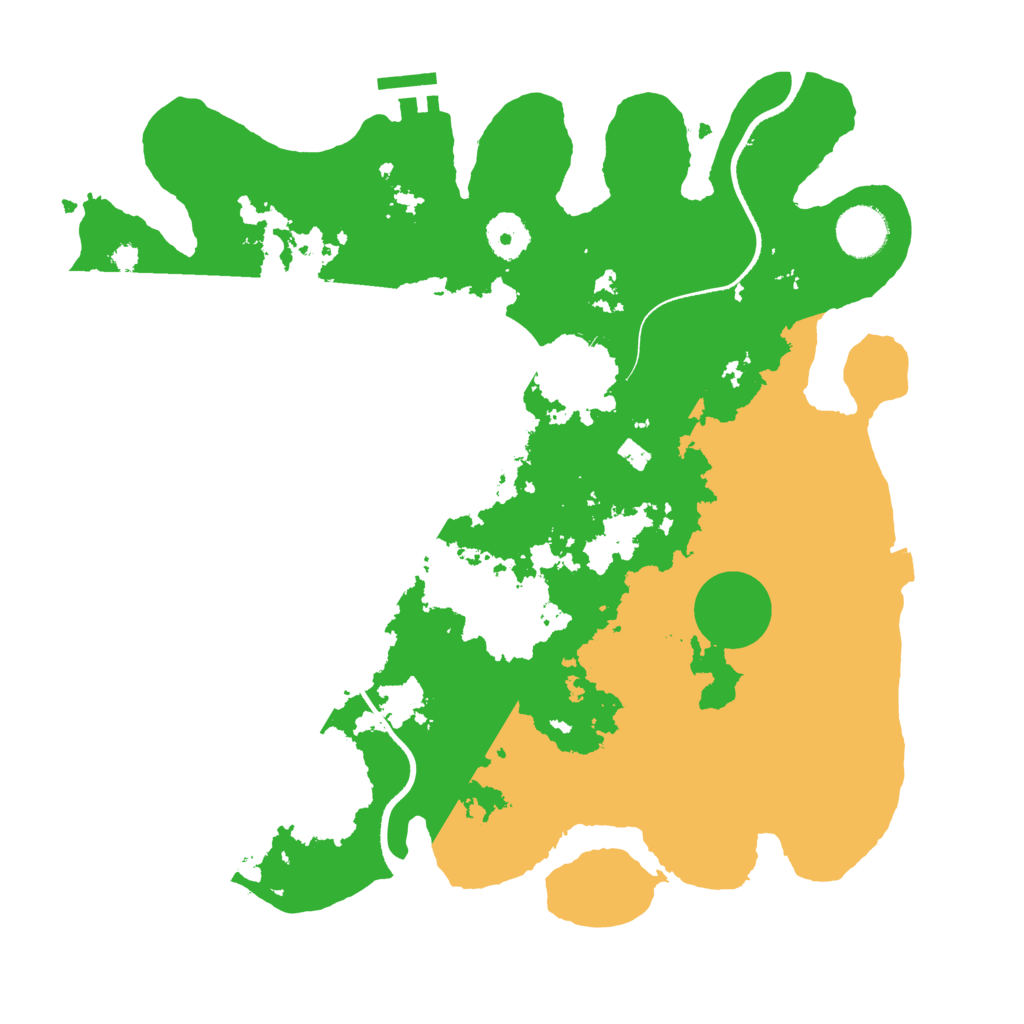 Biome Rust Map: Procedural Map, Size: 3500, Seed: 217984133