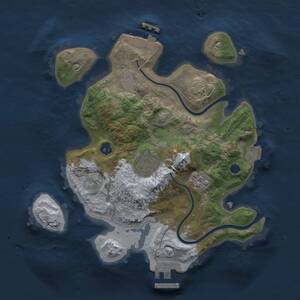 Thumbnail Rust Map: Procedural Map, Size: 2500, Seed: 640270467, 6 Monuments