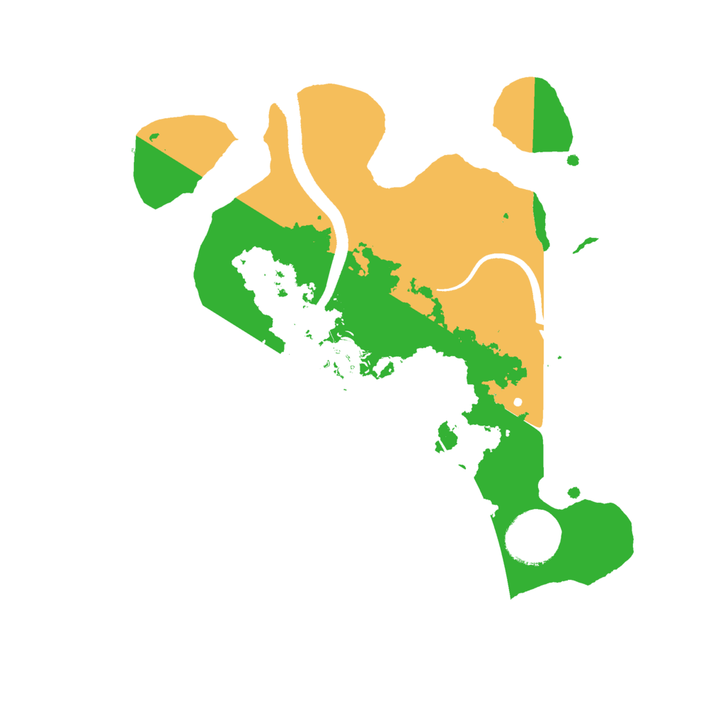 Biome Rust Map: Procedural Map, Size: 2500, Seed: 640270467