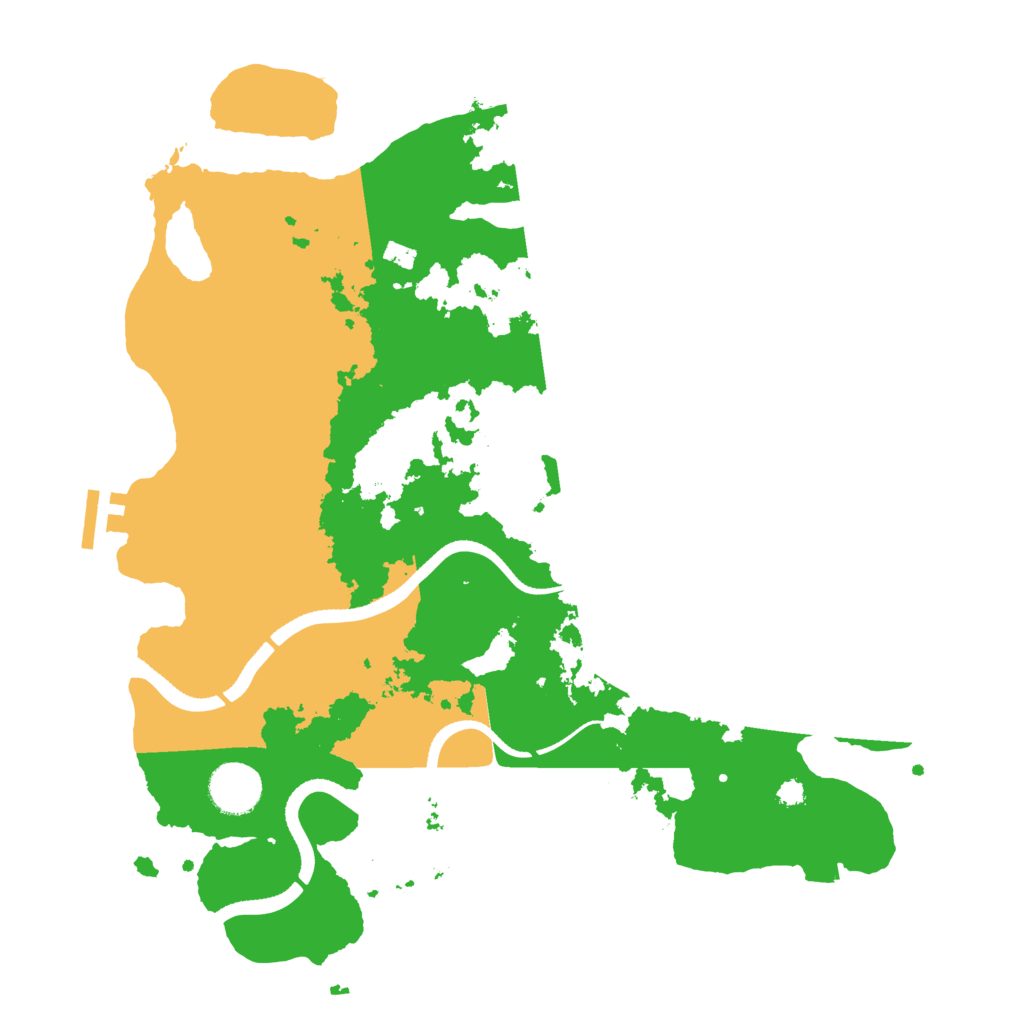 Biome Rust Map: Procedural Map, Size: 3500, Seed: 1738735693