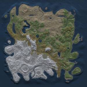 Thumbnail Rust Map: Procedural Map, Size: 4250, Seed: 823312, 15 Monuments