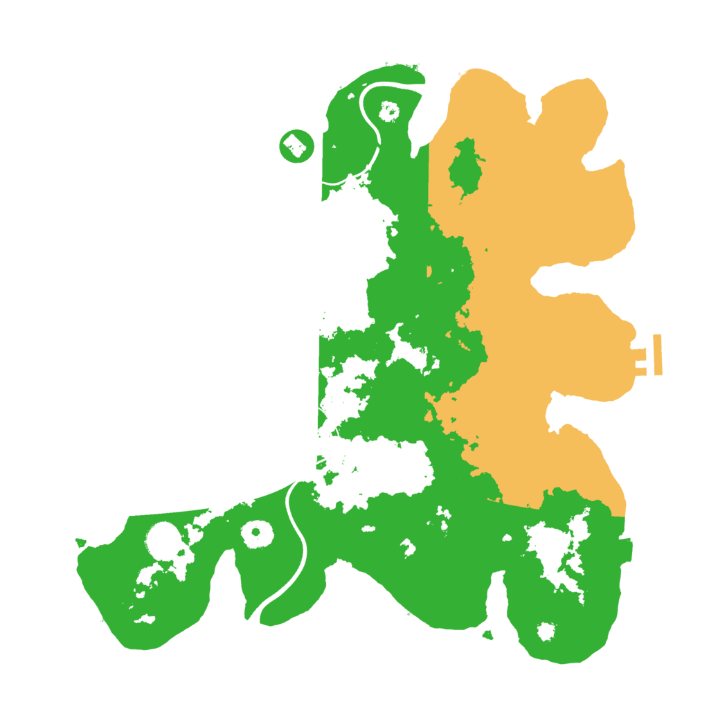 Biome Rust Map: Procedural Map, Size: 3500, Seed: 1393120883