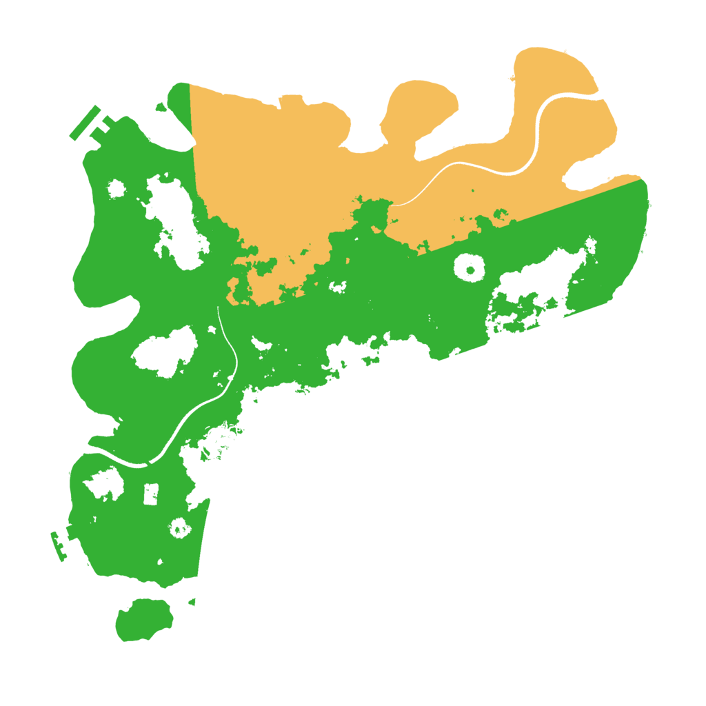 Biome Rust Map: Procedural Map, Size: 3500, Seed: 1705116202