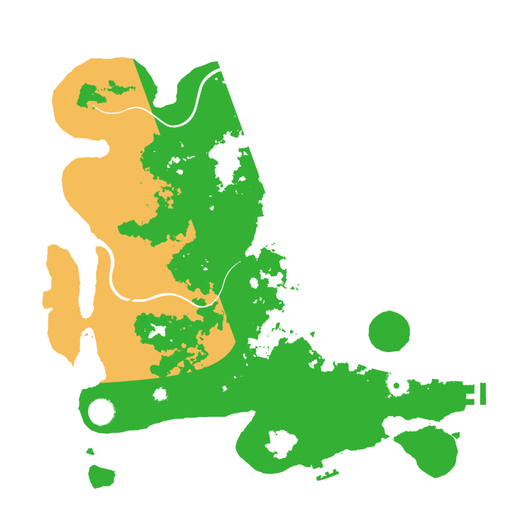 Biome Rust Map: Procedural Map, Size: 3500, Seed: 1242885070