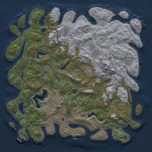 Thumbnail Rust Map: Procedural Map, Size: 5000, Seed: 641, 16 Monuments