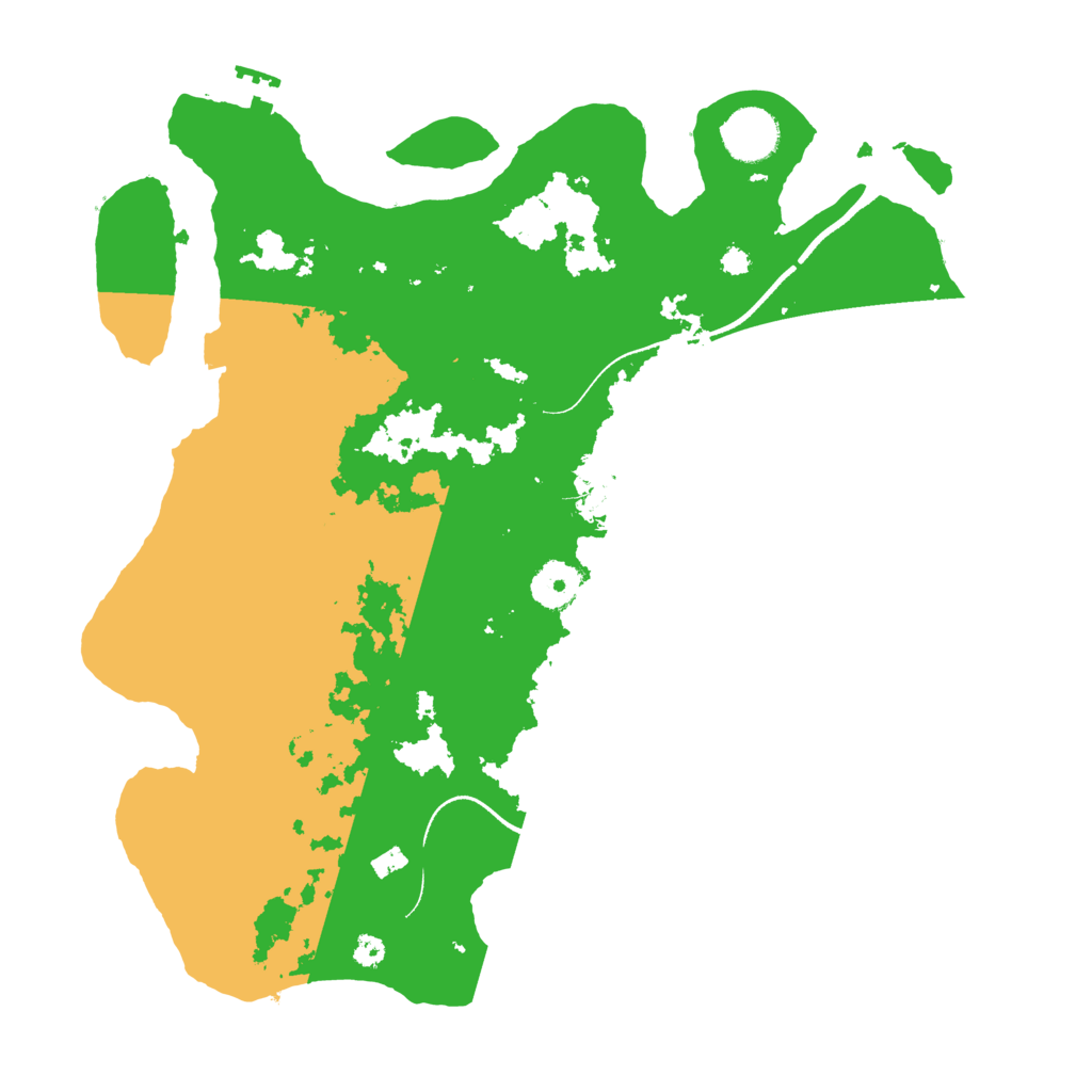 Biome Rust Map: Procedural Map, Size: 3500, Seed: 423870