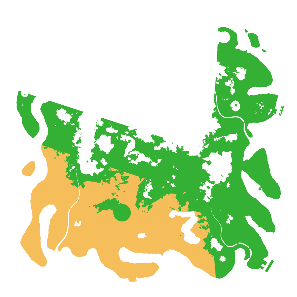 Biome Rust Map: Procedural Map, Size: 4500, Seed: 979516550