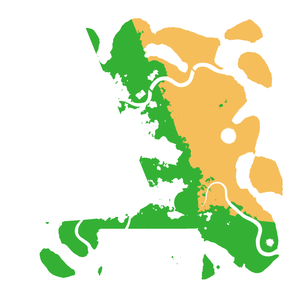 Biome Rust Map: Procedural Map, Size: 3500, Seed: 1563823777
