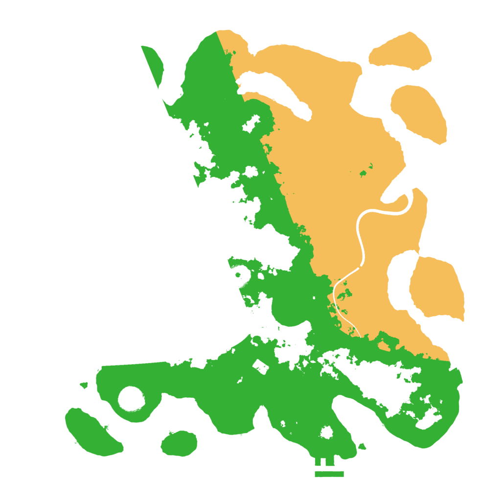 Biome Rust Map: Procedural Map, Size: 3500, Seed: 1563823777