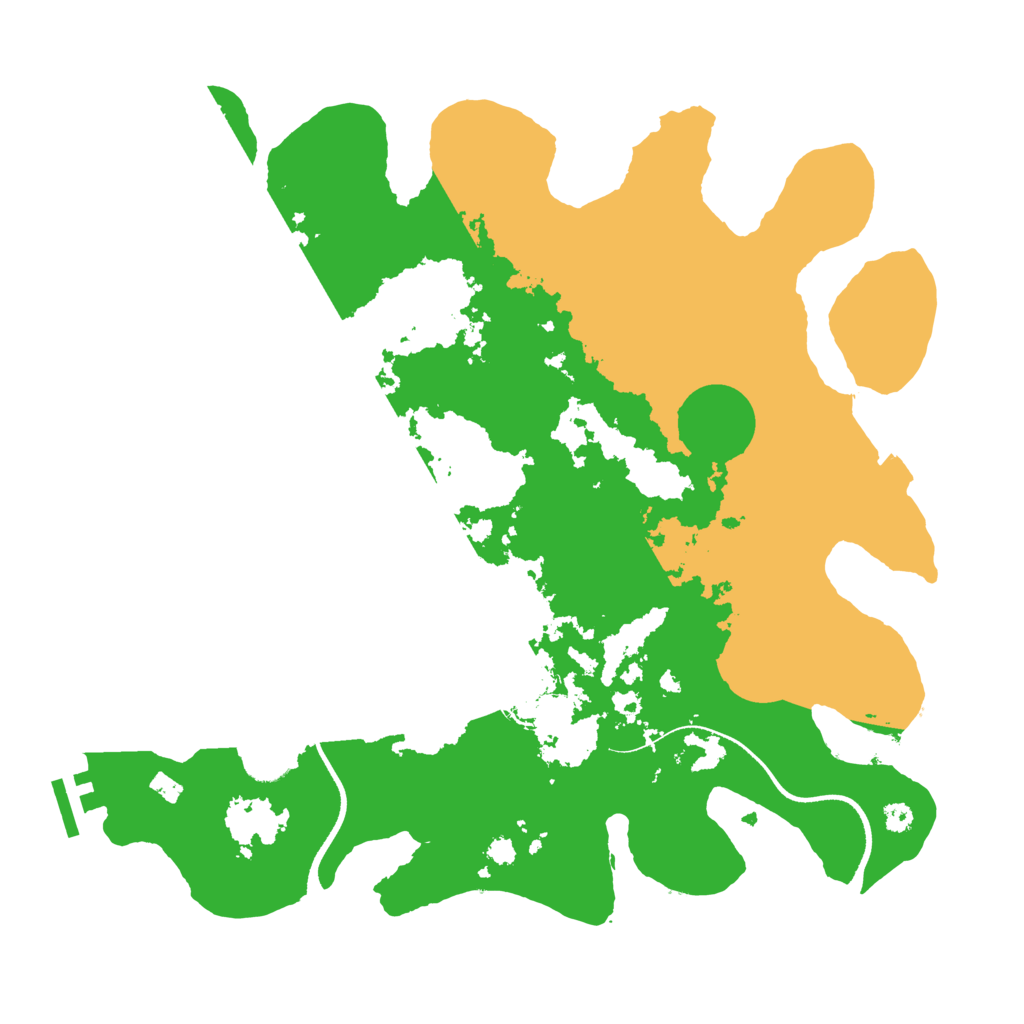 Biome Rust Map: Procedural Map, Size: 3500, Seed: 1336228797