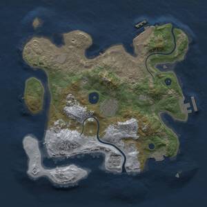 Thumbnail Rust Map: Procedural Map, Size: 2800, Seed: 86799, 6 Monuments