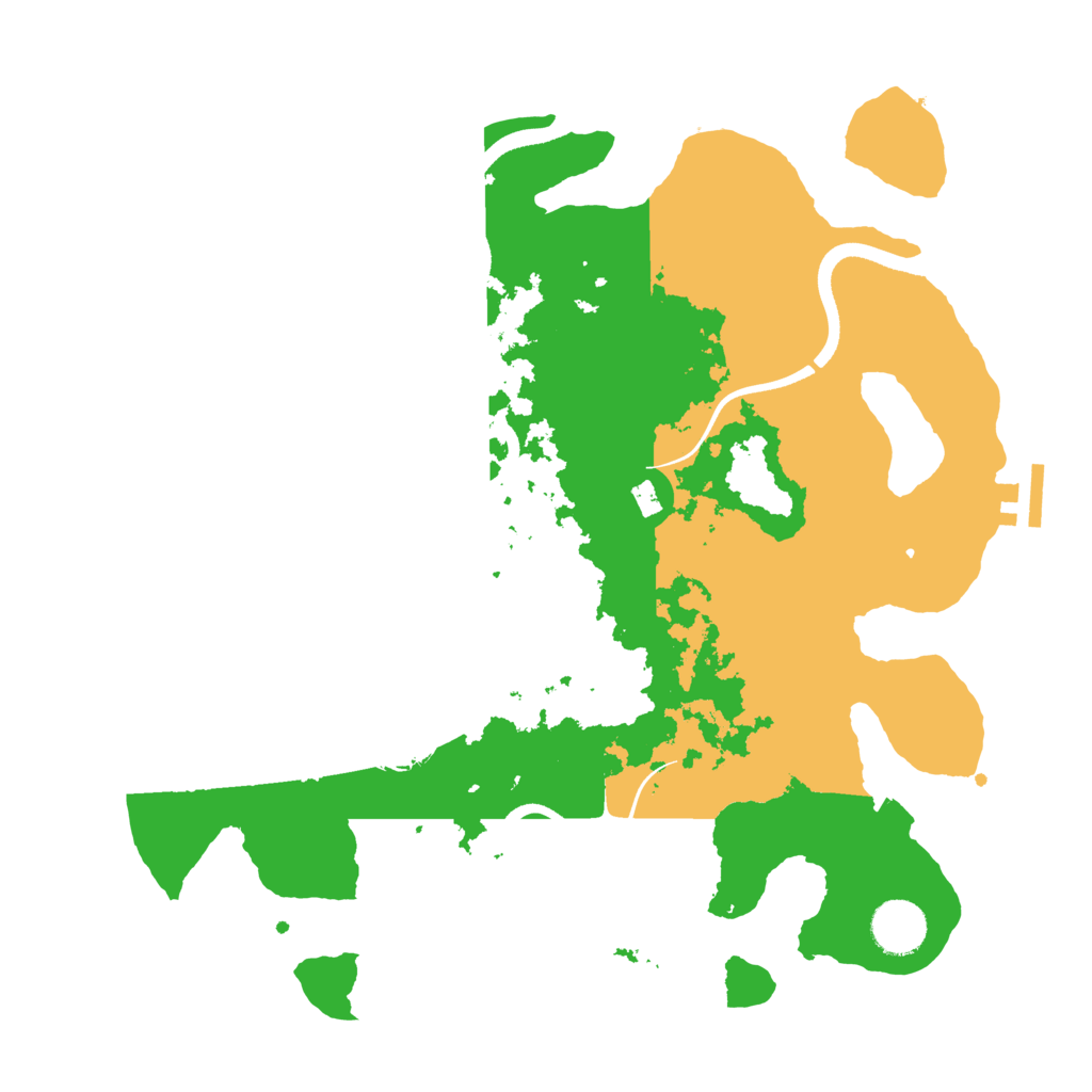 Biome Rust Map: Procedural Map, Size: 3500, Seed: 8677868