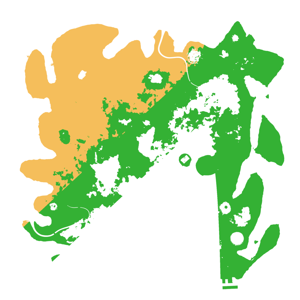 Biome Rust Map: Procedural Map, Size: 4000, Seed: 2121234