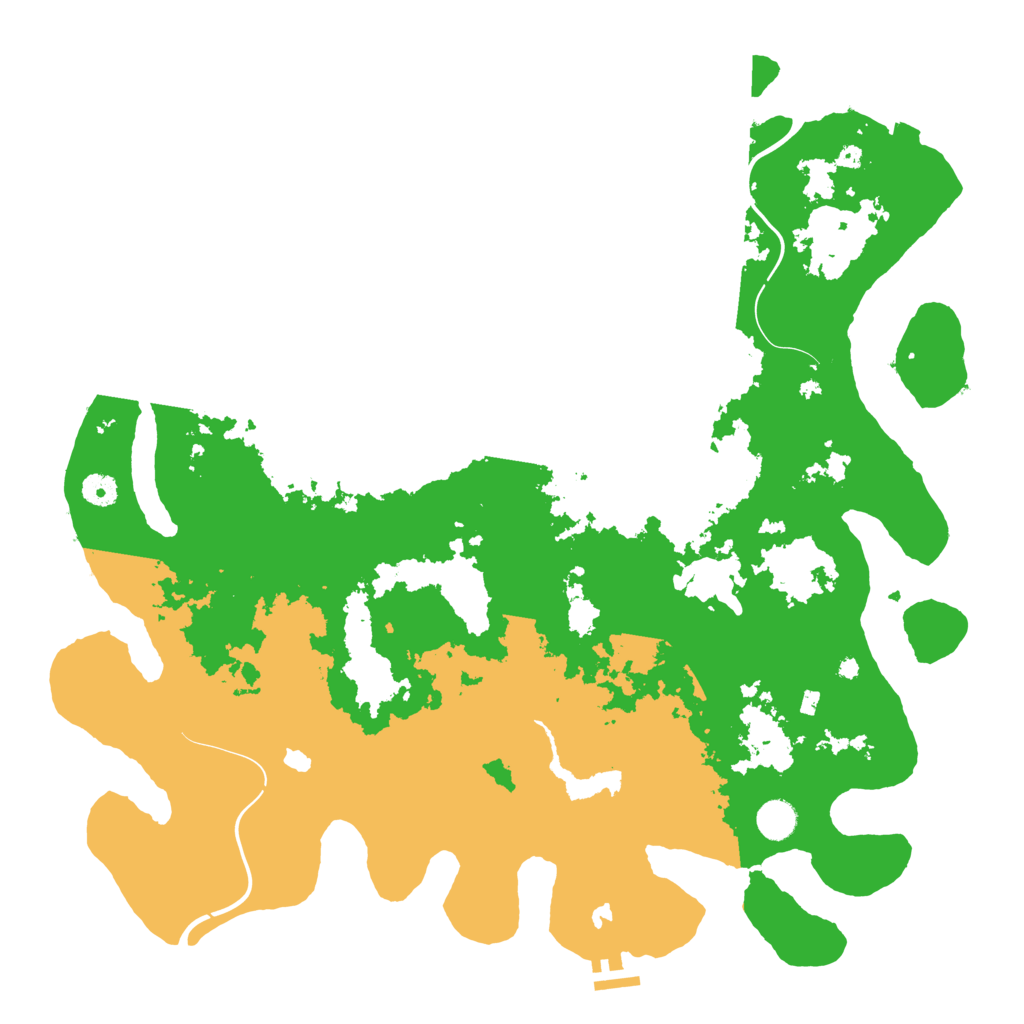 Biome Rust Map: Procedural Map, Size: 4500, Seed: 1329128056