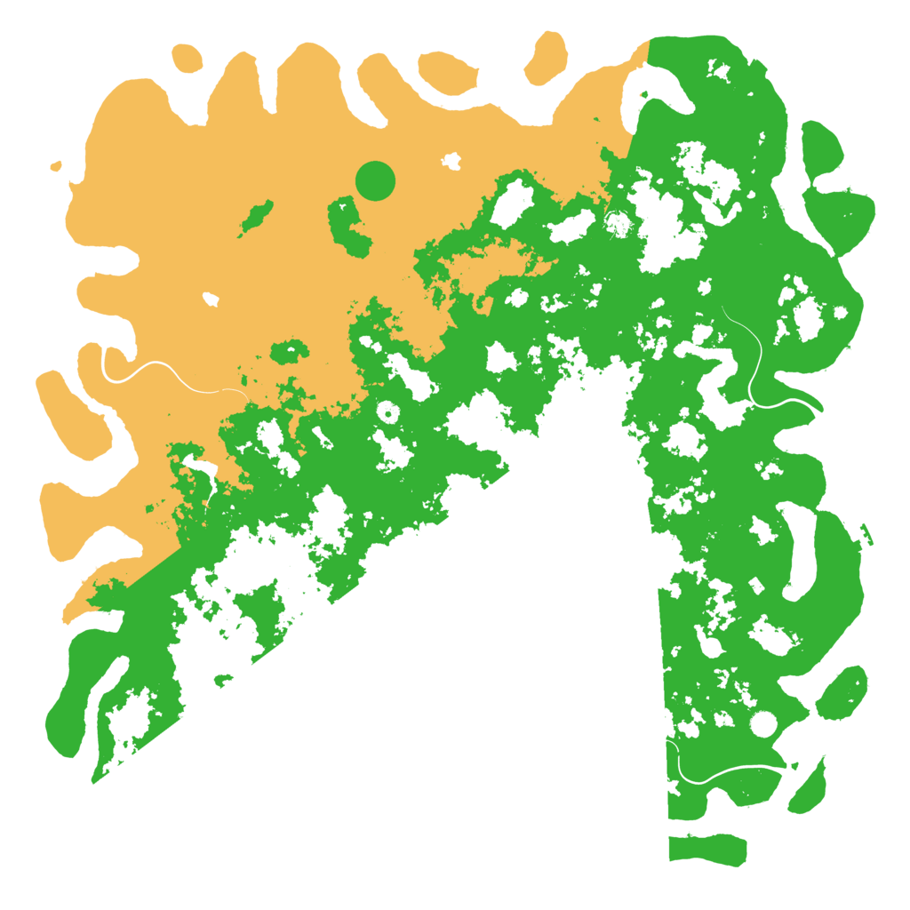 Biome Rust Map: Procedural Map, Size: 6000, Seed: 339534142