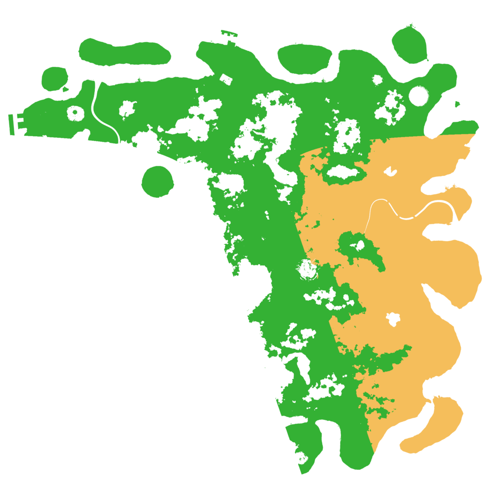 Biome Rust Map: Procedural Map, Size: 4500, Seed: 137741533