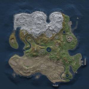 Thumbnail Rust Map: Procedural Map, Size: 2750, Seed: 2013404516, 10 Monuments