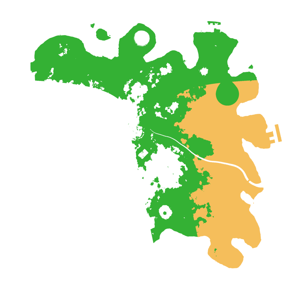 Biome Rust Map: Procedural Map, Size: 3400, Seed: 779699744