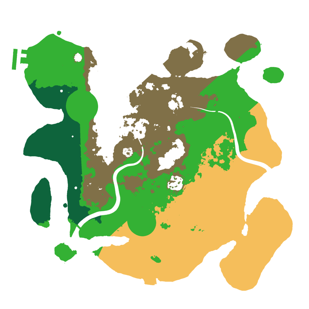 Biome Rust Map: Procedural Map, Size: 3000, Seed: 531527763