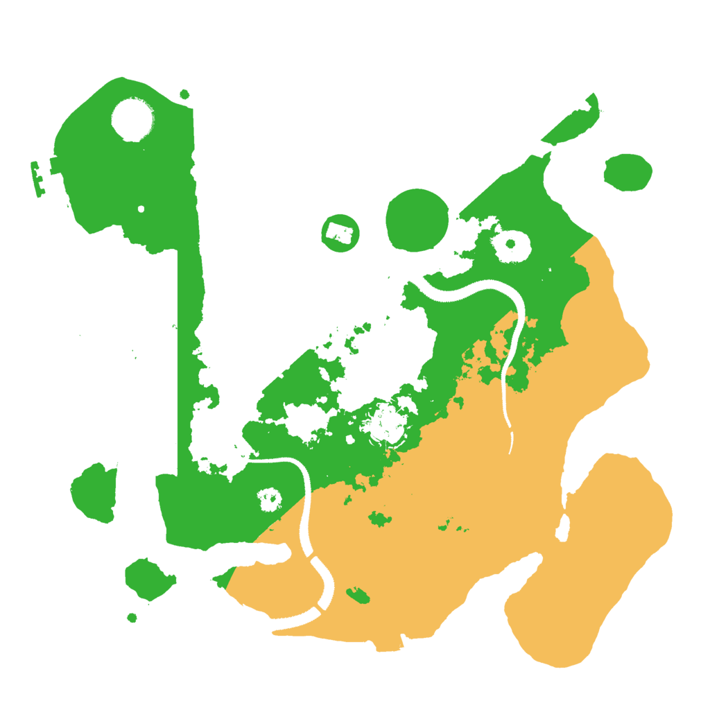 Biome Rust Map: Procedural Map, Size: 3000, Seed: 531527763