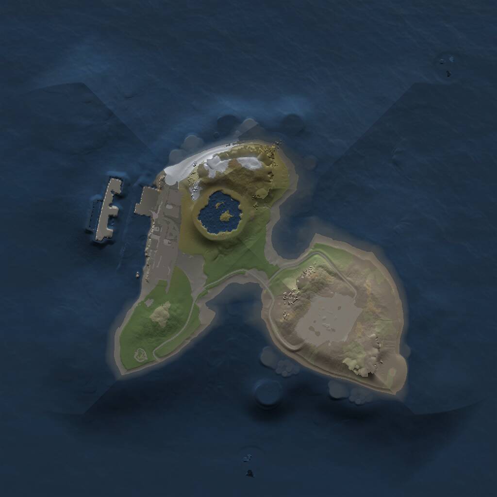 Rust Map: Procedural Map, Size: 1200, Seed: 1403835320, 2 Monuments