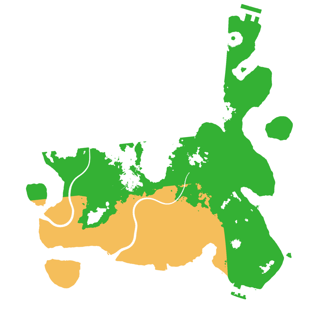 Biome Rust Map: Procedural Map, Size: 3000, Seed: 23608