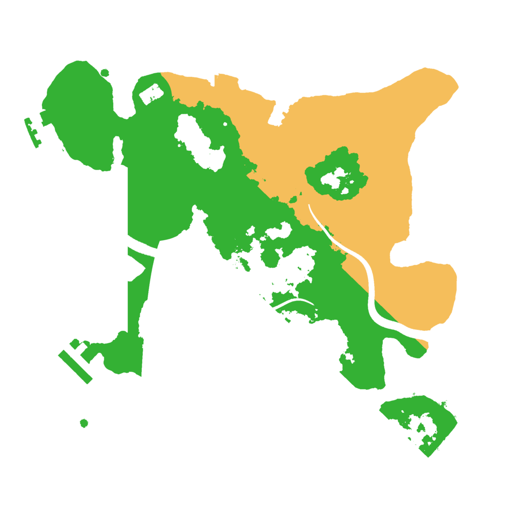 Biome Rust Map: Procedural Map, Size: 2500, Seed: 756462