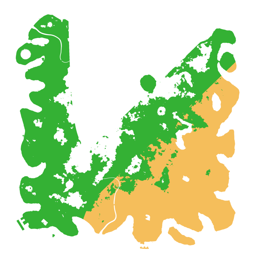 Biome Rust Map: Procedural Map, Size: 4500, Seed: 1885794139