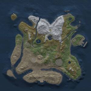 Thumbnail Rust Map: Procedural Map, Size: 3000, Seed: 146709909, 7 Monuments