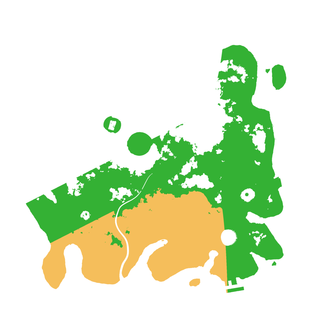 Biome Rust Map: Procedural Map, Size: 3500, Seed: 1151696581