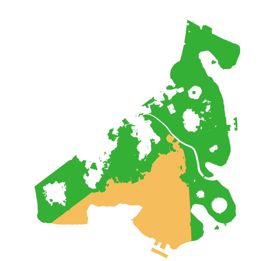 Biome Rust Map: Procedural Map, Size: 3000, Seed: 23653