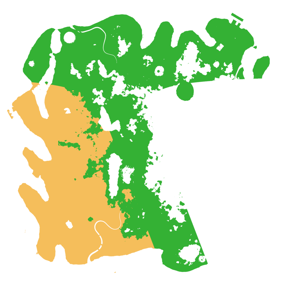 Biome Rust Map: Procedural Map, Size: 4500, Seed: 54158