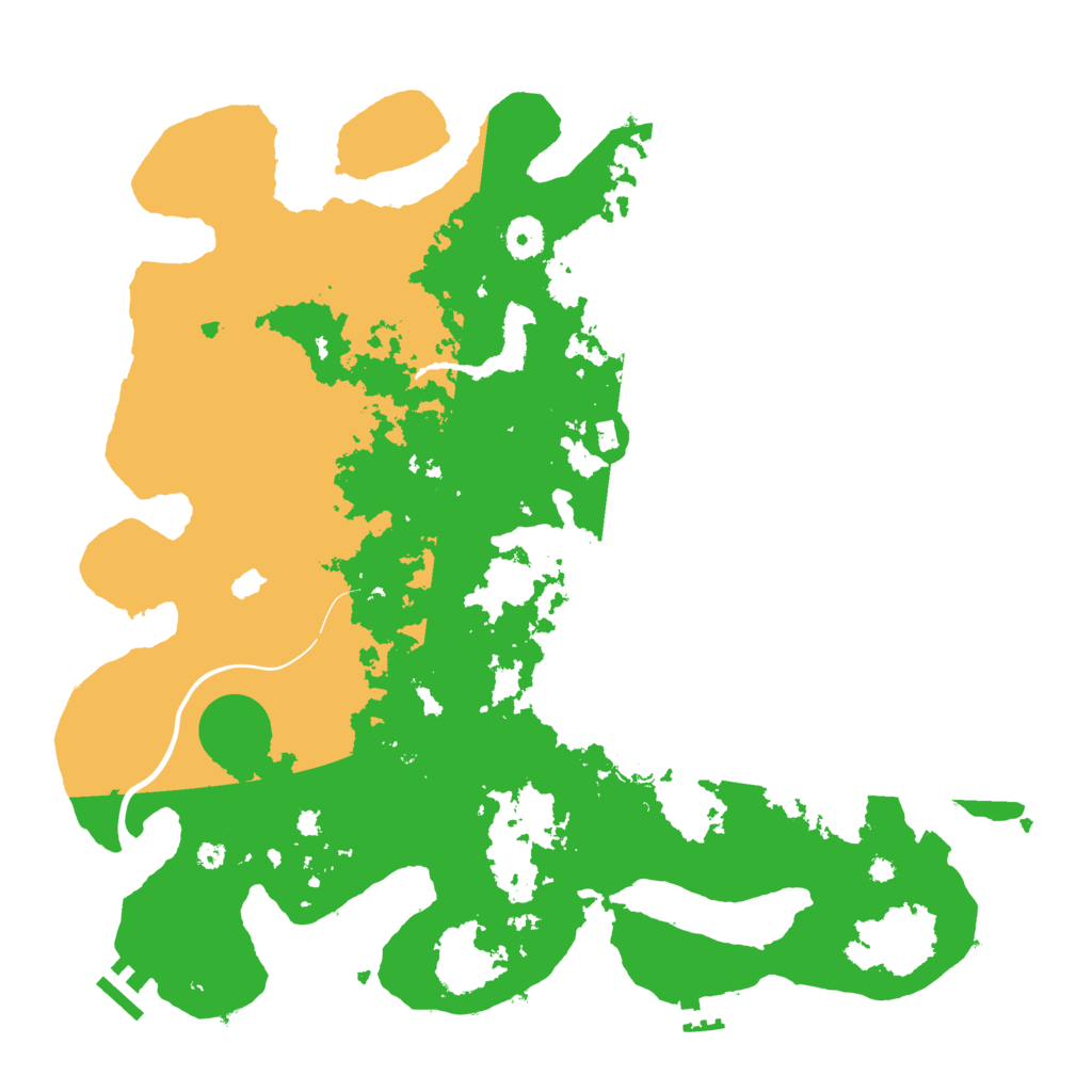 Biome Rust Map: Procedural Map, Size: 4000, Seed: 1234565890