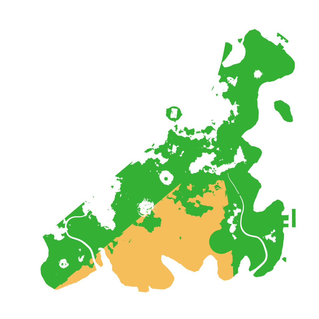 Biome Rust Map: Procedural Map, Size: 3500, Seed: 1121125386