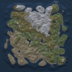 Thumbnail Rust Map: Procedural Map, Size: 4250, Seed: 1847751323, 14 Monuments