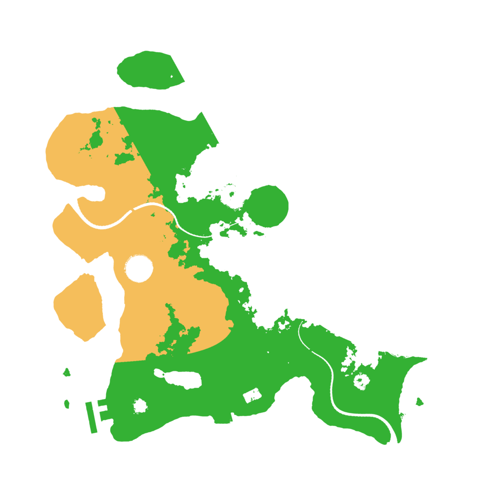 Biome Rust Map: Procedural Map, Size: 3200, Seed: 1105631175