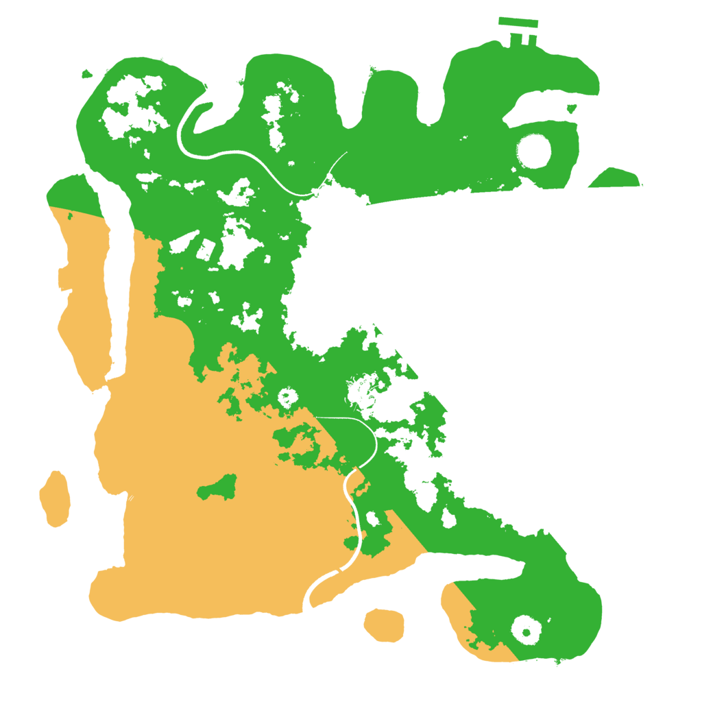 Biome Rust Map: Procedural Map, Size: 3600, Seed: 1098