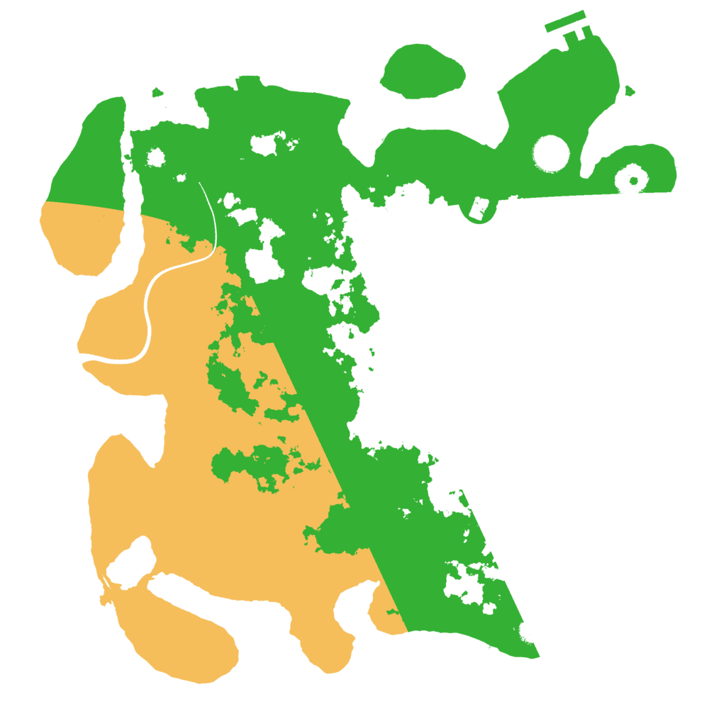 Biome Rust Map: Procedural Map, Size: 3500, Seed: 551103123