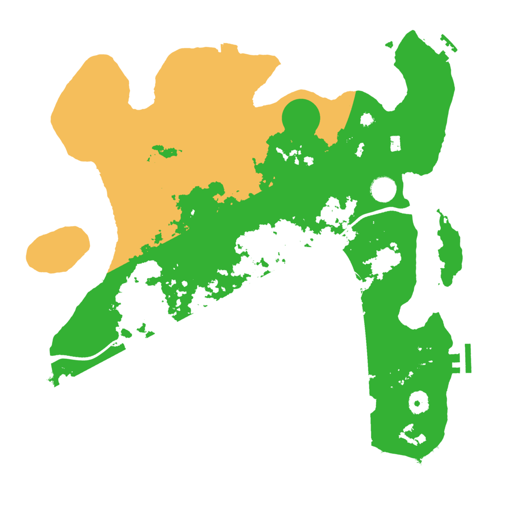 Biome Rust Map: Procedural Map, Size: 3500, Seed: 283951